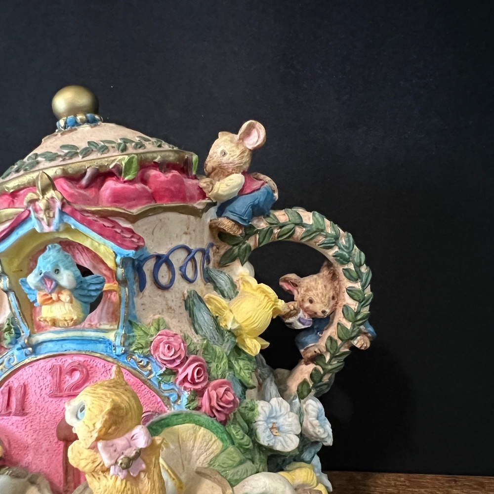 Animated Mouse Teapot Music Box "Tea For Two" - Picture 6 of 16